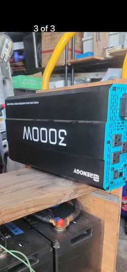 Renogy 3000 Watt pure sine wave inverter 12v DC to 110v AC 60HZ $210
