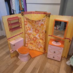 American Girl Doll Vintage Julie Bathroom