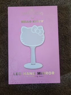 Hello Kitty Led Handheld Makeup Mirror With Standing Base

