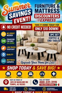 3PC SET COFFE TABLE & END TABLES 