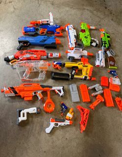 Nerf Blaster Lot – 10+ Guns and Accessories