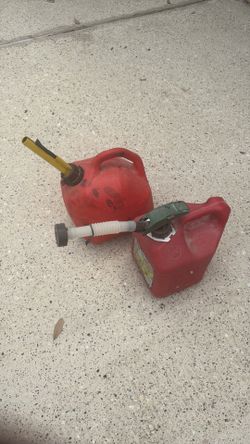 Two 2 gallon gas tanks for sale