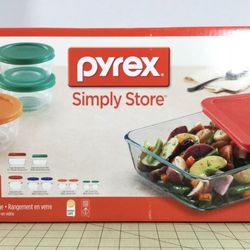 Moving MUST GO Open Box Pyrex Simply Store 18 Piece Glass Storage Set with Lids 1108438