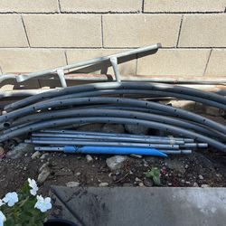 metal poles