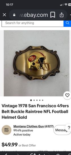 Vintage 49ers belt buckle New