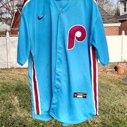 Philadelphia Phillies Kyle Schwarber Powder Blue Jersey 