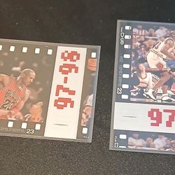 2 Michael Jordan cards from 1998.  $10 for the both cards together 