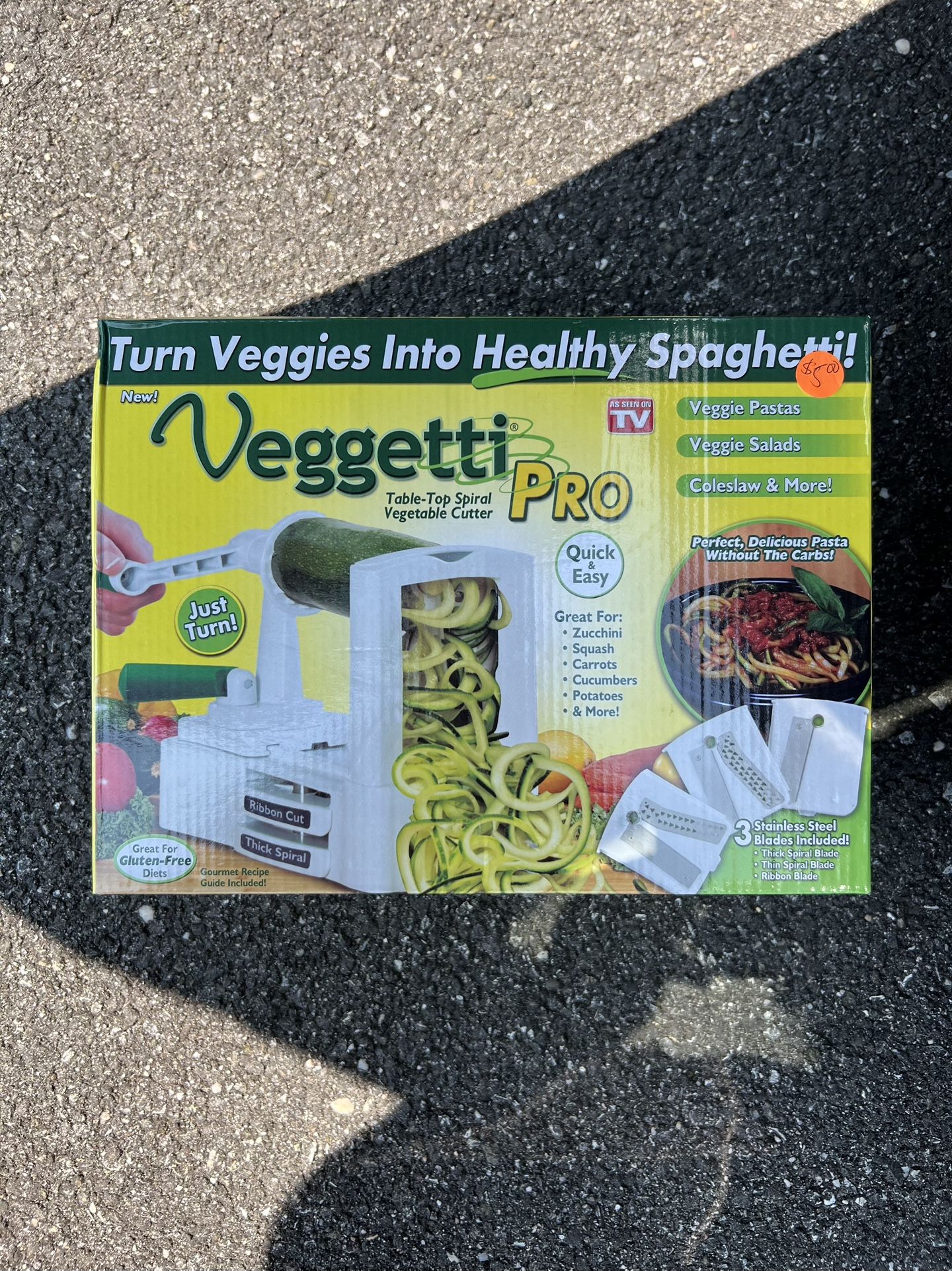 Veggetti Pro Table-Top Spiral Vegetable Cutter