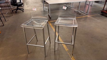CB2 Chiaro Clear Acrylic Counter Stool