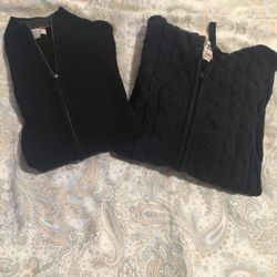 Two Knit Cardigans Men Size S