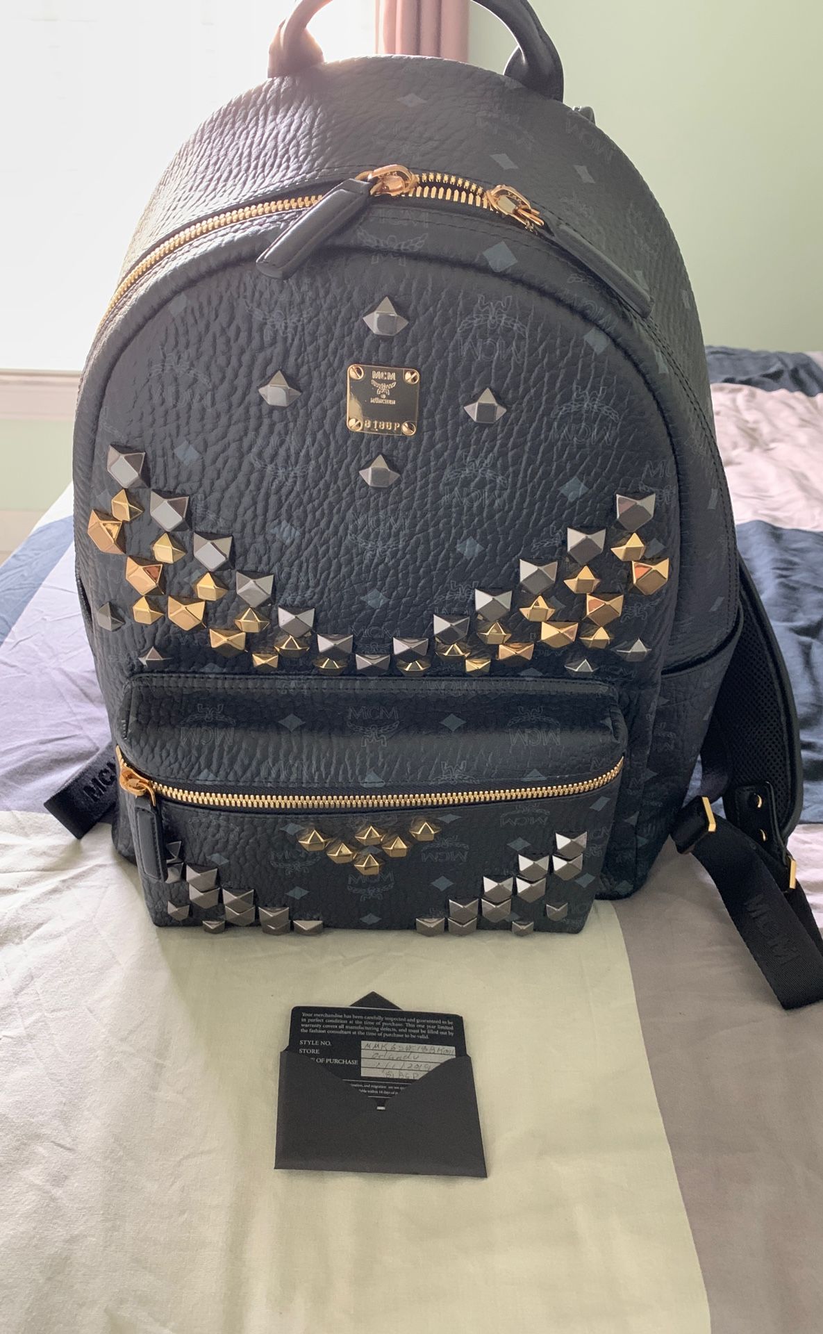 Brand new MCM medium backpack. Original with purschase certificate