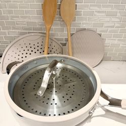 Tramontina 5-Quart All-In-One Plus Pan – 7-Piece Set, Brand New