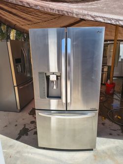 LG Refrigerator stainless steel 3 door counther deph