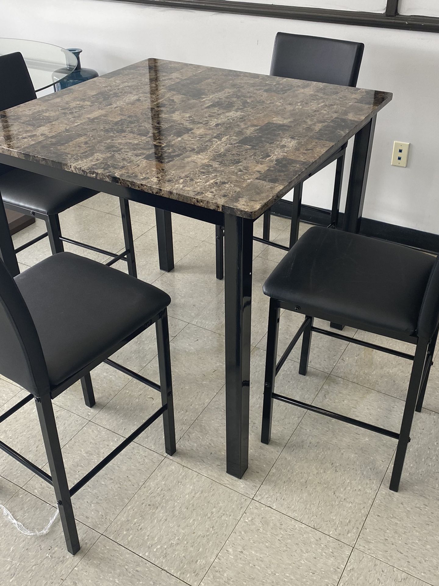 4 PIECE PUB STYLE DINING TABLE SET