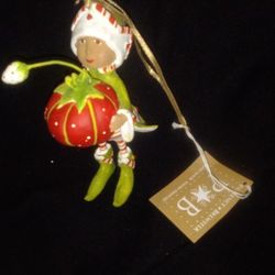 Mackenzie Childs Patience Brewster Dash Away Prancer's Elf Ornament