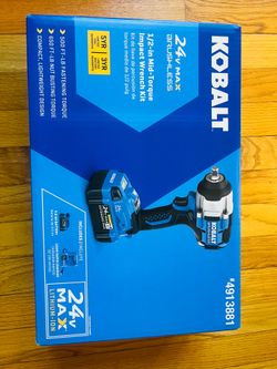 Kobalt 24V 1/2” Impact Wrench Kit