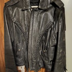Womens Coat W/tassels 