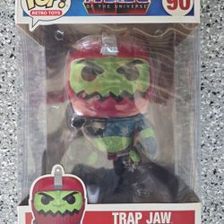 NEW 10" Trap Jaw #90 Funko Pop Masters of the Universe MOTU NIB w/ Protector