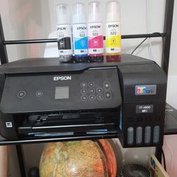 Epson EcoTank ET-2800 Wireless Color All-in-One Cartridge-Free Supertank with Scan and Copy, The Ideal Basic Home Printer - Black