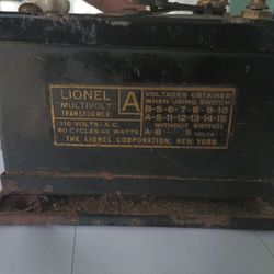 Lionel Transformer - Type A - Pre War