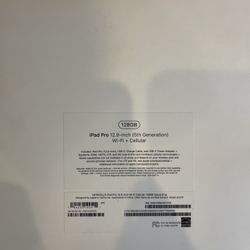 Unlocked Apple iPad Pro 5th Gen 128GB  Black for All Carrier 13 Sprint XS 12 Cricket Max 11 Att Tmobile Pro Boost Spectrum X Verizon XR 