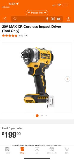 20V MAX XR Cordless Impact Driver