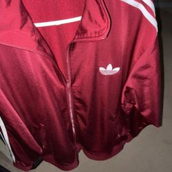Adidas Burgundy Track Jacket