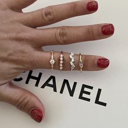 14k White Gold Rings Size 7 