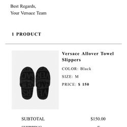 Versace Towel Slippers 