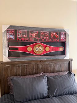 Mike Tyson signed belt