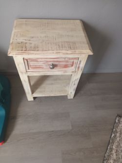 Rustic farmhouse nightstand brand new