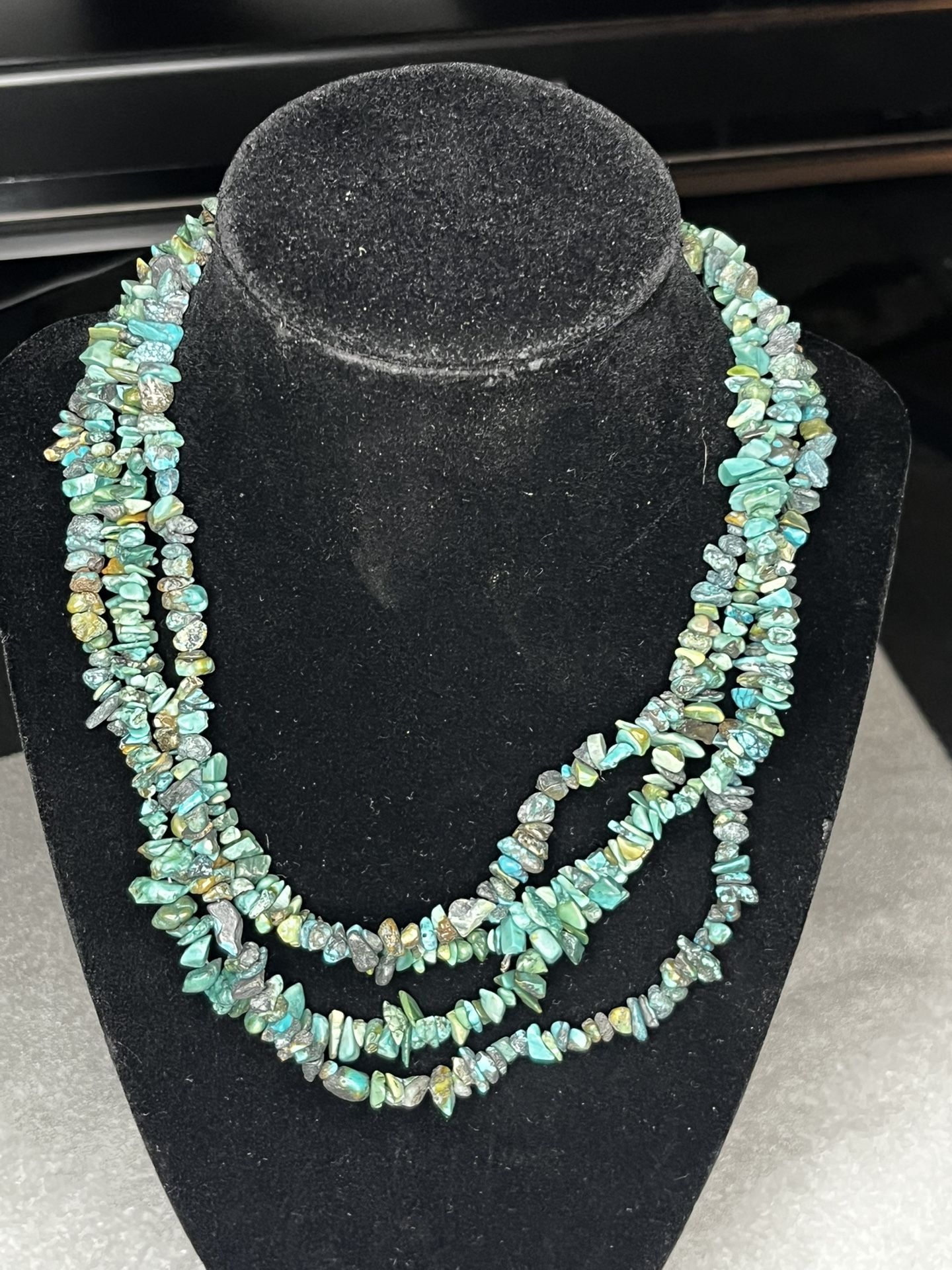 Natural Turquoise Bead Strands (2)