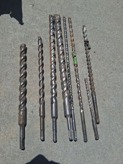Concrete bits for rotohammer or large hammer drill