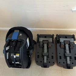 Nuna PIPA infant Car seat With 2 Bases