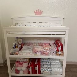 WHITE CHANGING TABLE