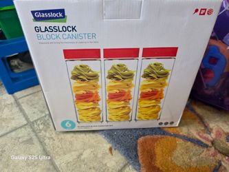 Glasslock Block Canister Set of 6