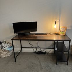 Home Desk, Two Tier Storage Shelf