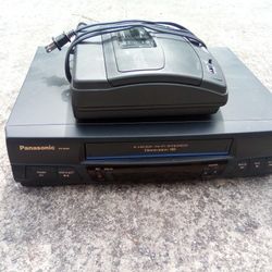 Panasonic Vcr +Rewinder 40.00