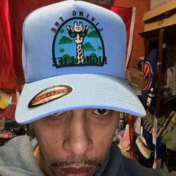 MEGASTAR “Living the High Life” Snapback Sky Blue • Classic Fit • Statement Piece 