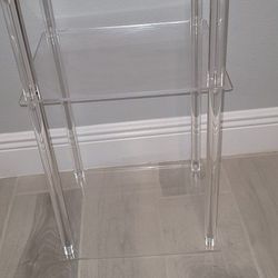 3 Tier Acrylic Tables, Display Table/Small Nightstand /Plant Table