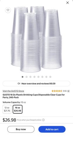 Clear 16 Oz Plastic Cup