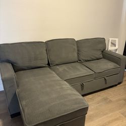 84’ L sofa couch 