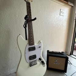 SQUIER And ORANGE brand guitar And Amp Duo! 