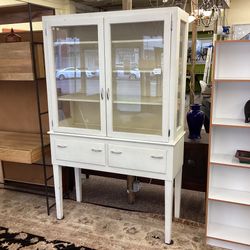 Vintage Large White Hutch 