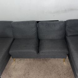 Home Living Room Couch Grey 