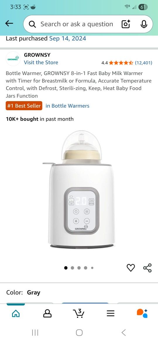 Baby Food Maker And Bottle Warmer 