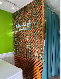 Solid wood room divider
