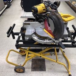 Dewalt 12” DBL Bevel Mitre Saw W/folding Stand 