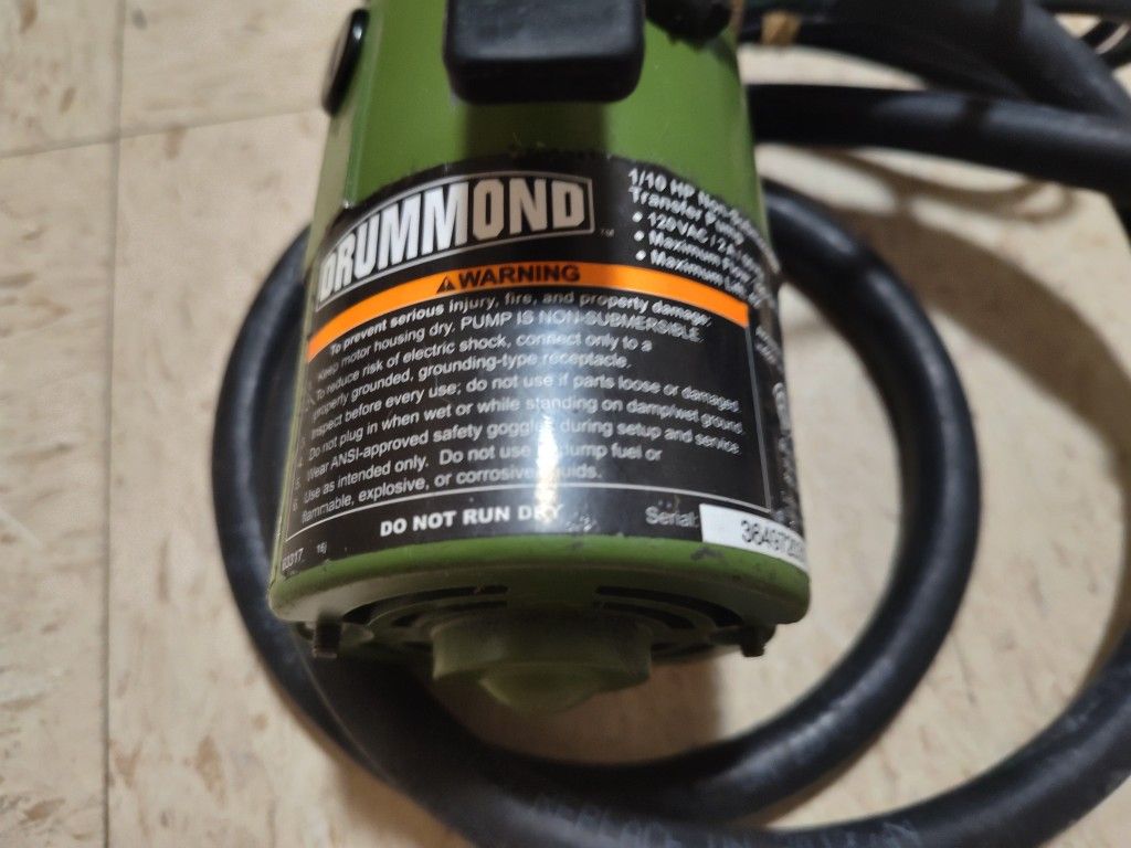 Drummond Transfer Pump