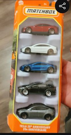 Matchbox Tesla 20th Anniversary 5-Car Set